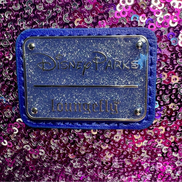 NWT. Loungefly Disney Paris 30th Anniversary Sparkling sequin Mini Backpack - Picture 2 of 11